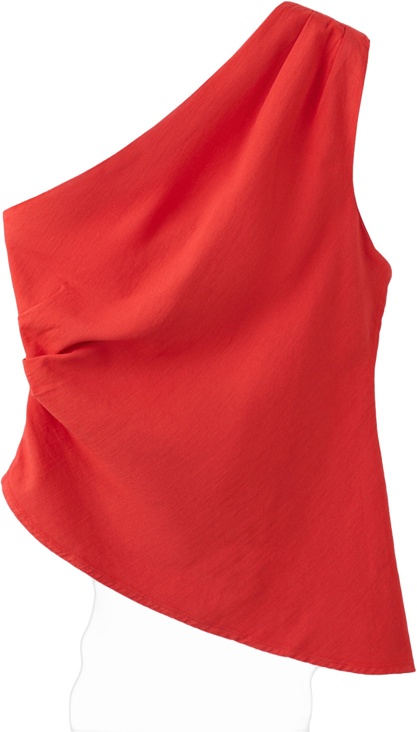 Asymmetric top with draped detail