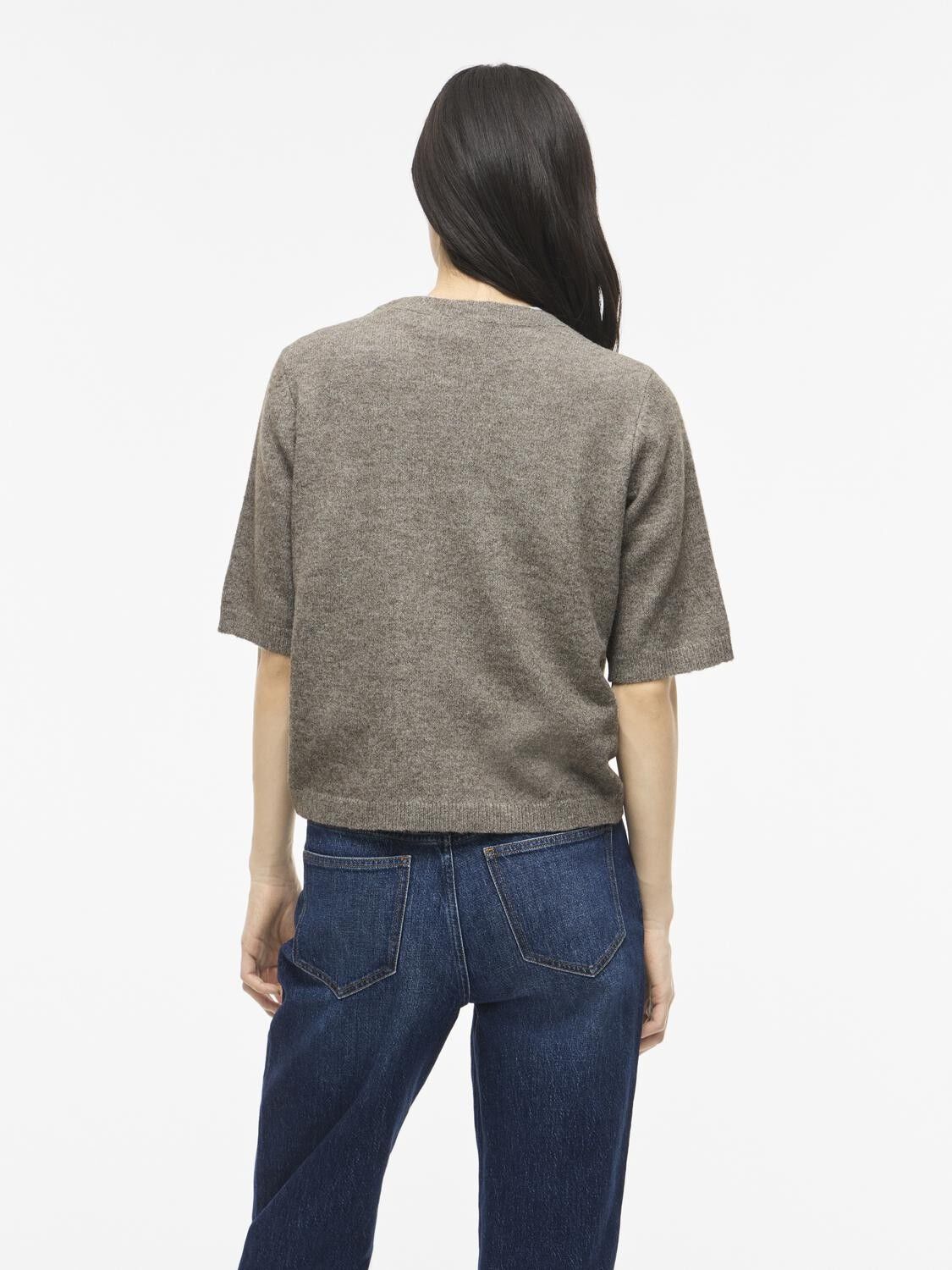 VILIGA 2/4 O-NECK KNIT CARDIGAN - N