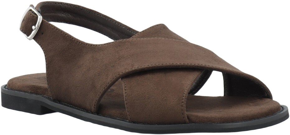 BIALEMON Cross Slingback Sandal Faux Suede