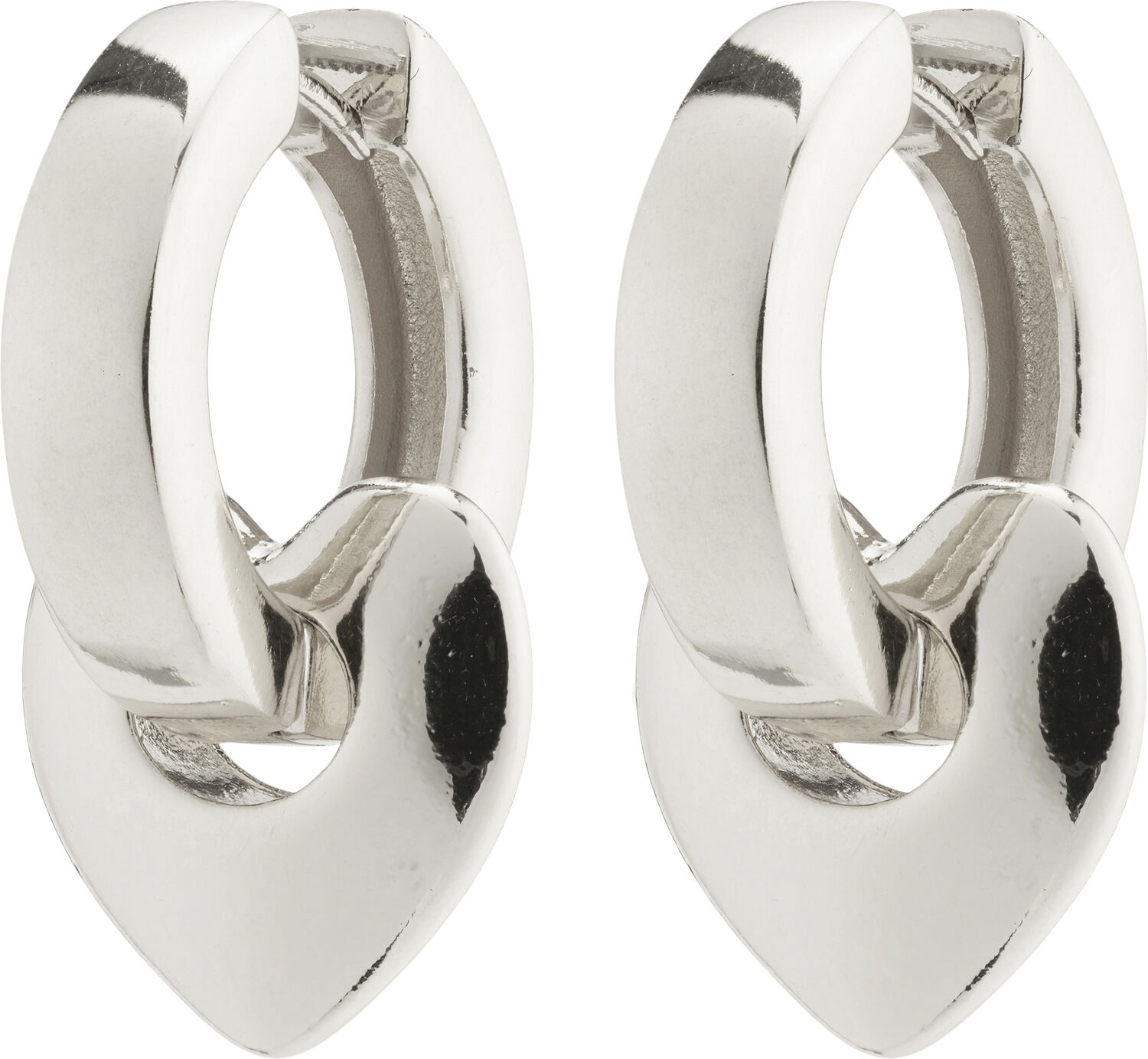 IOKASTE recycled chunky hoops silver-plated