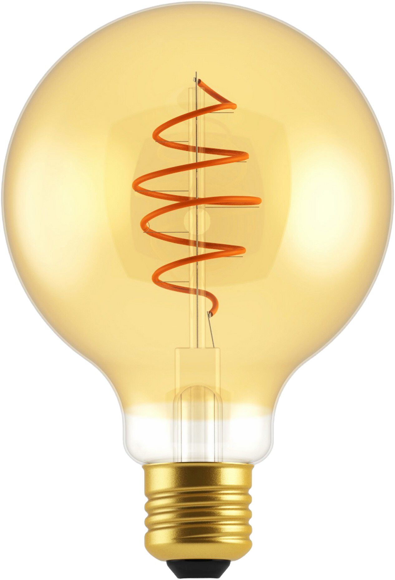 Deco E27 | G95 Spiral | Dim | 2200 Kelvin | 400 Lumen | P&aelig;re