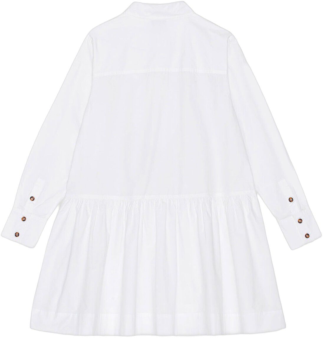 Cotton Poplin Mini Shirt Dress