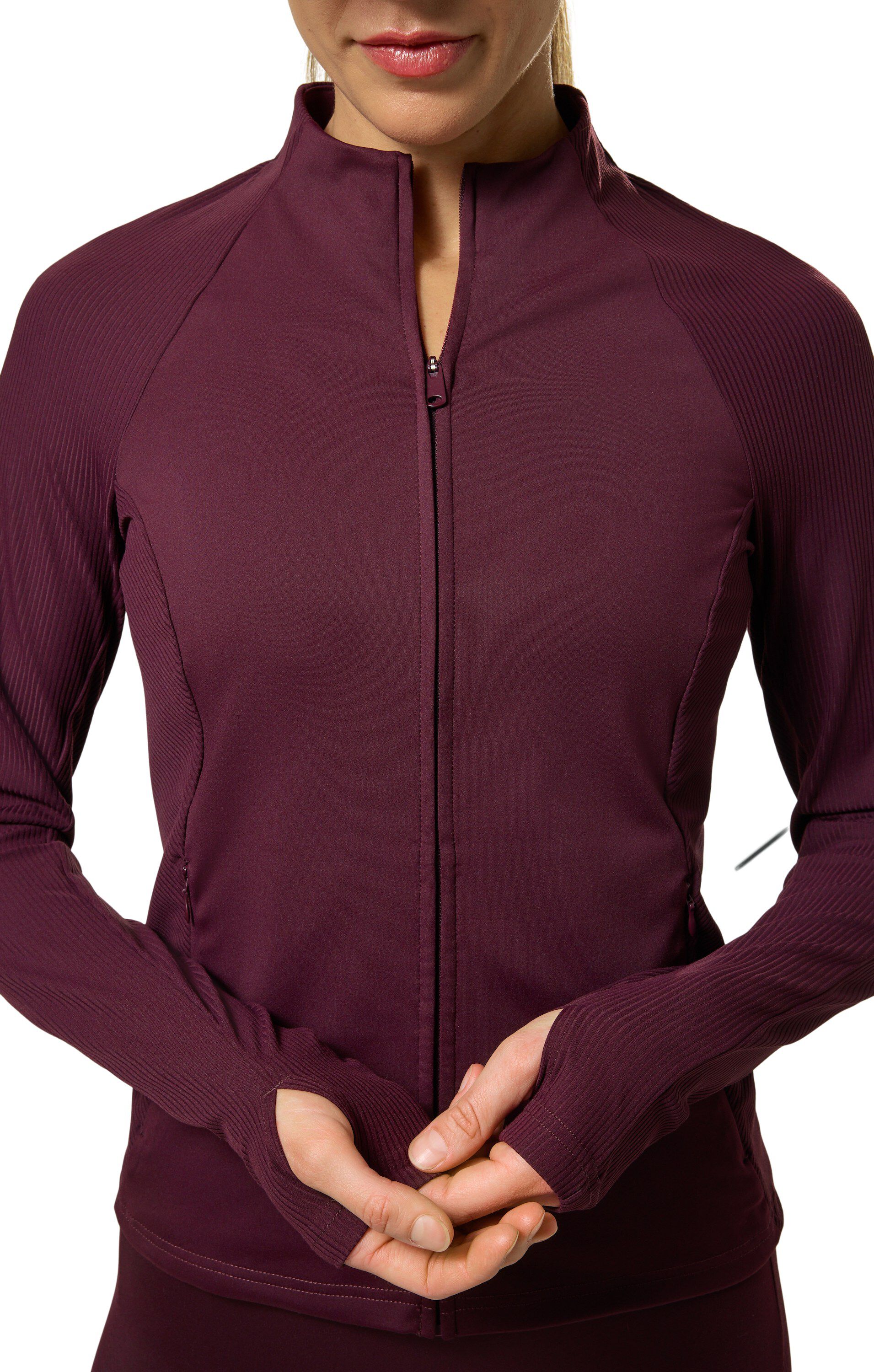 ENE ELLY W RIB ZIP JACKET