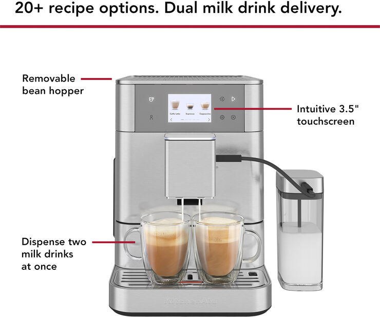 KITCHENAID fuldautomatisk espressomaskin-5KES8557ESX