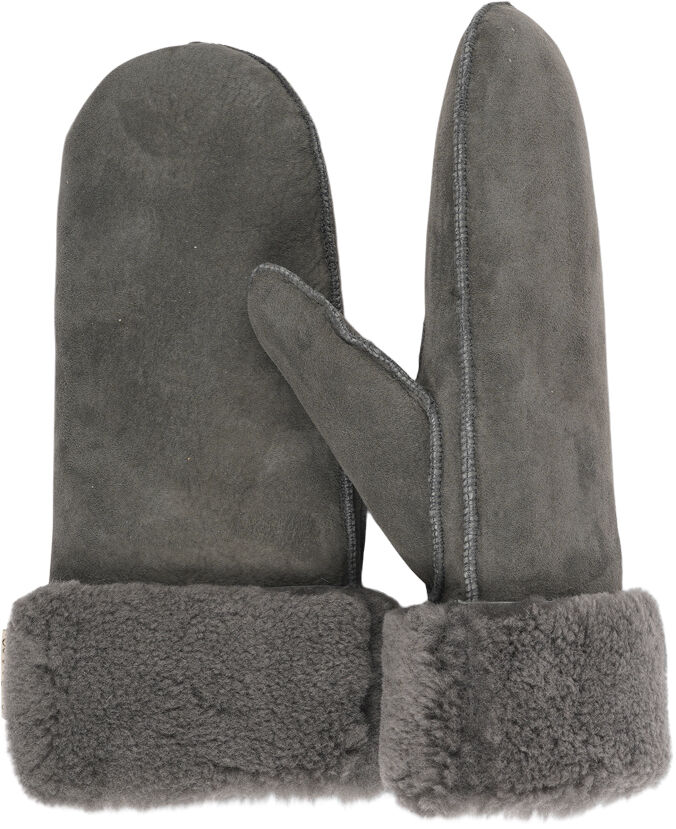 BELUKTA - MITTENS - SHEEP SUEDE W/ CURLY SHEARLING AROUND TH
