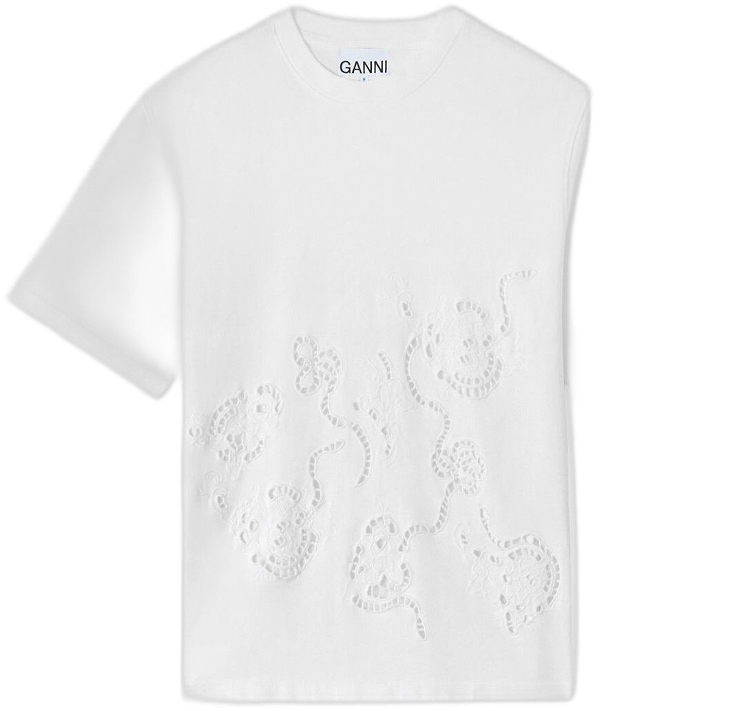 Heavy cotton Jersey Embroidery Angl