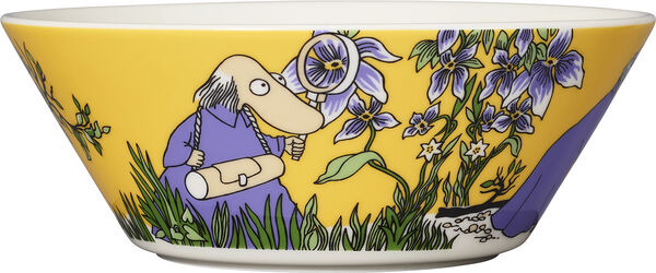 Mumi 15 cm skål Hemulen gul