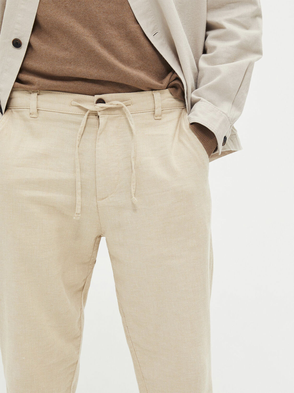 SLHSLIMTAPE-BRODY 172 LINEN PANTS N