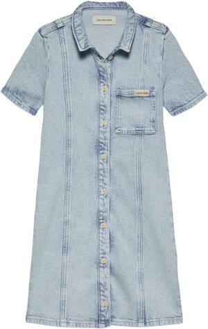 DENIM DRESS CLEAN SKY BLUE