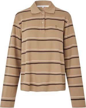 Lovella Striped Polo Tee