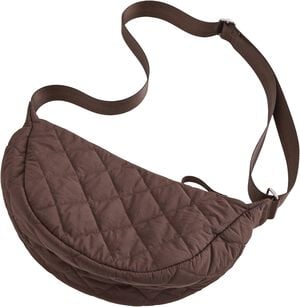 Lightly padded and quilted crossbod