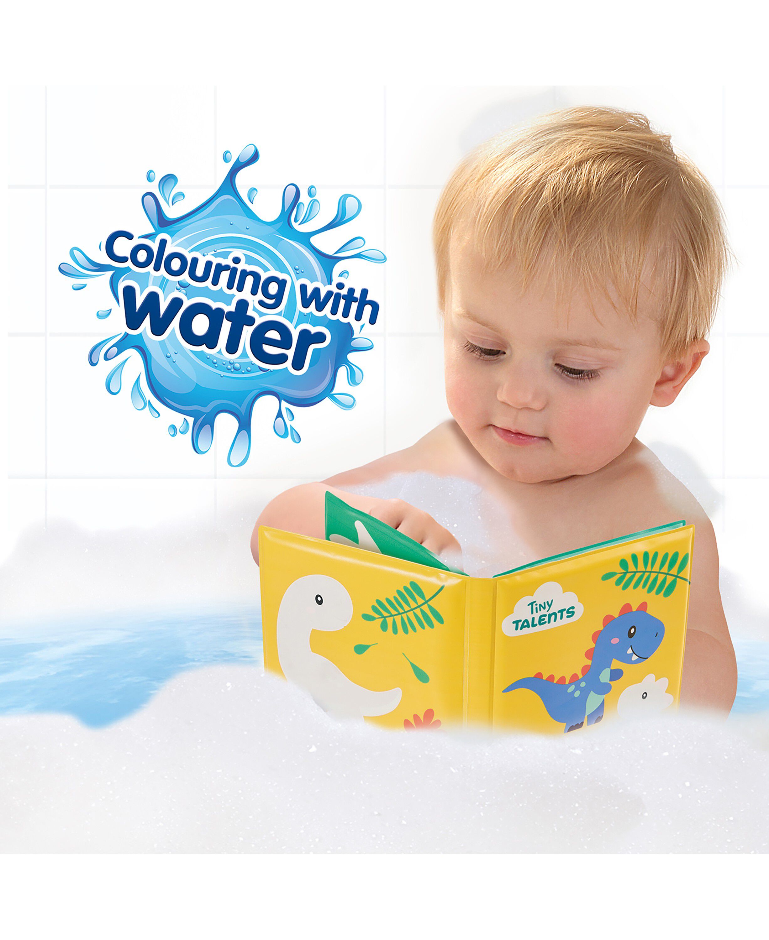 SES Creative - Badeleg - Farv med vand - Dino badebog
