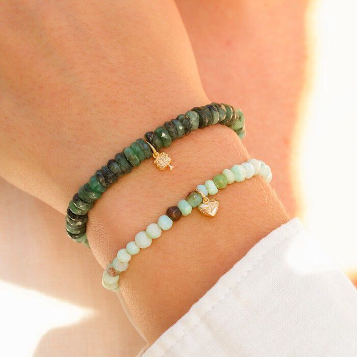 Emerald Tree of Life Bracelet