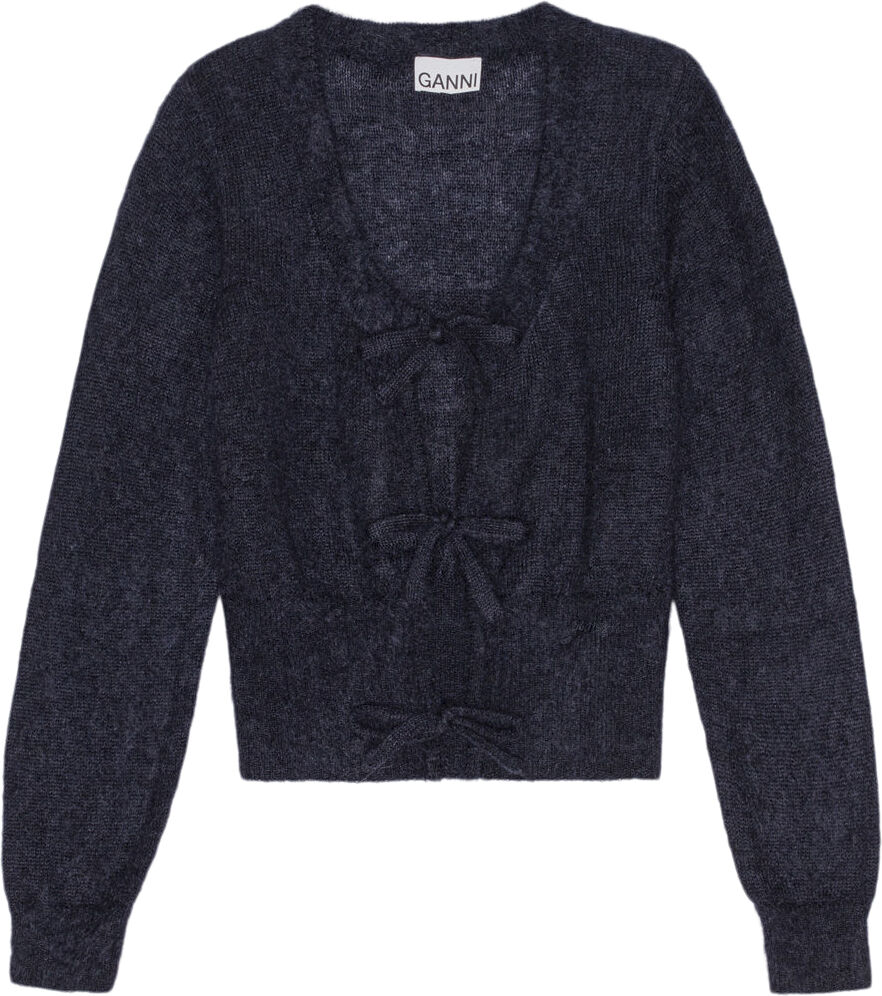 Light Mohair Tie String Cardigan