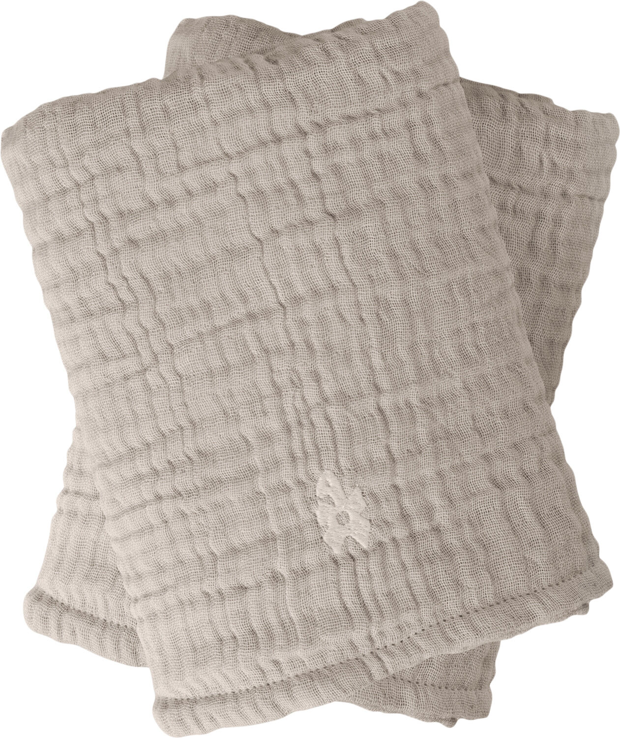 Pusleunderlag 6-lag, 2 stk. , muslin, beige