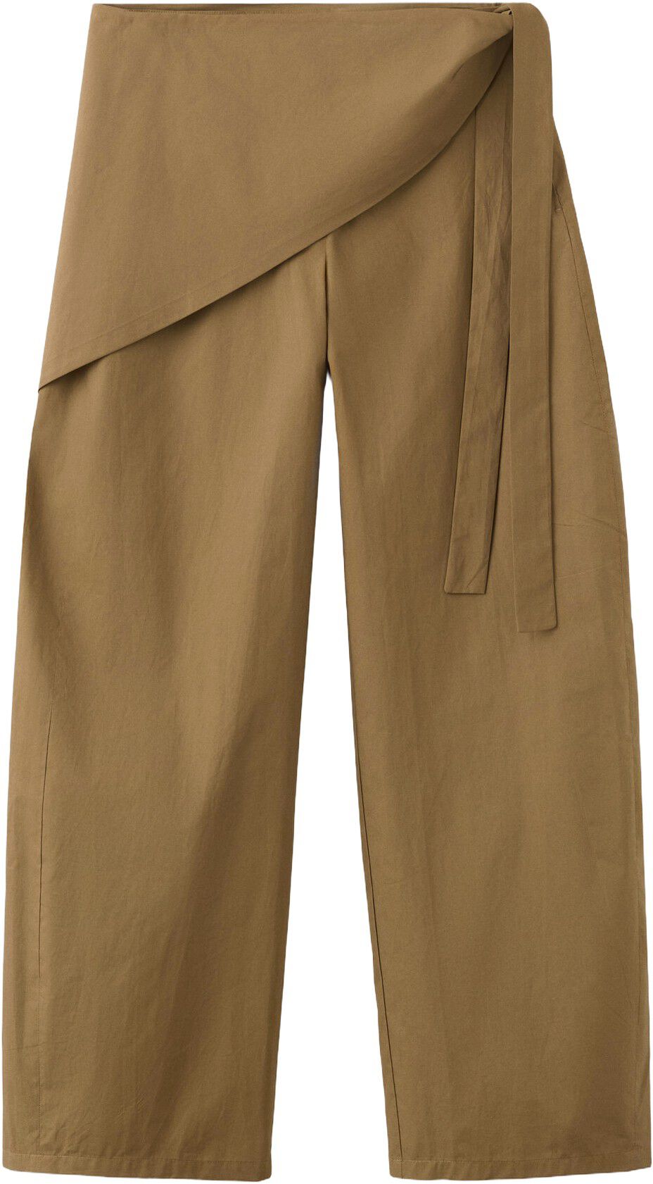 Straight-leg trousers with detachab