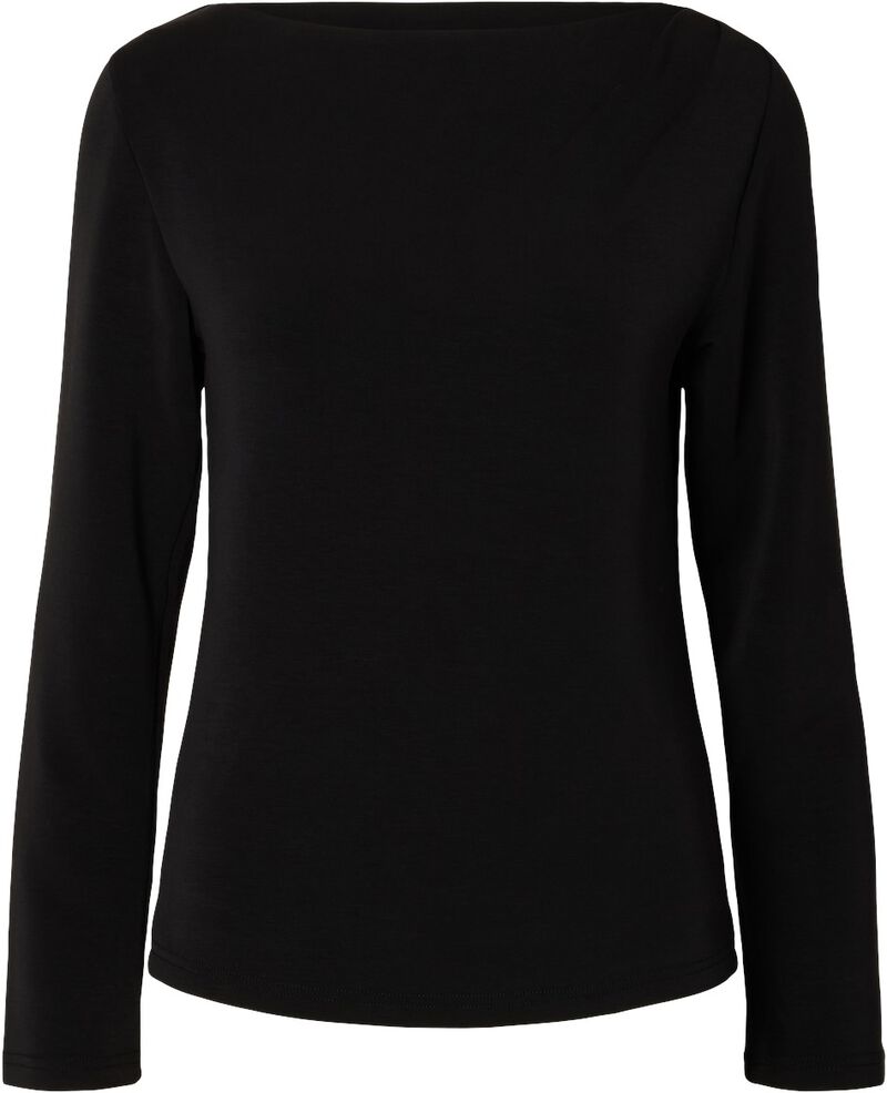 Slftenny Ls Draped Boatneck Top