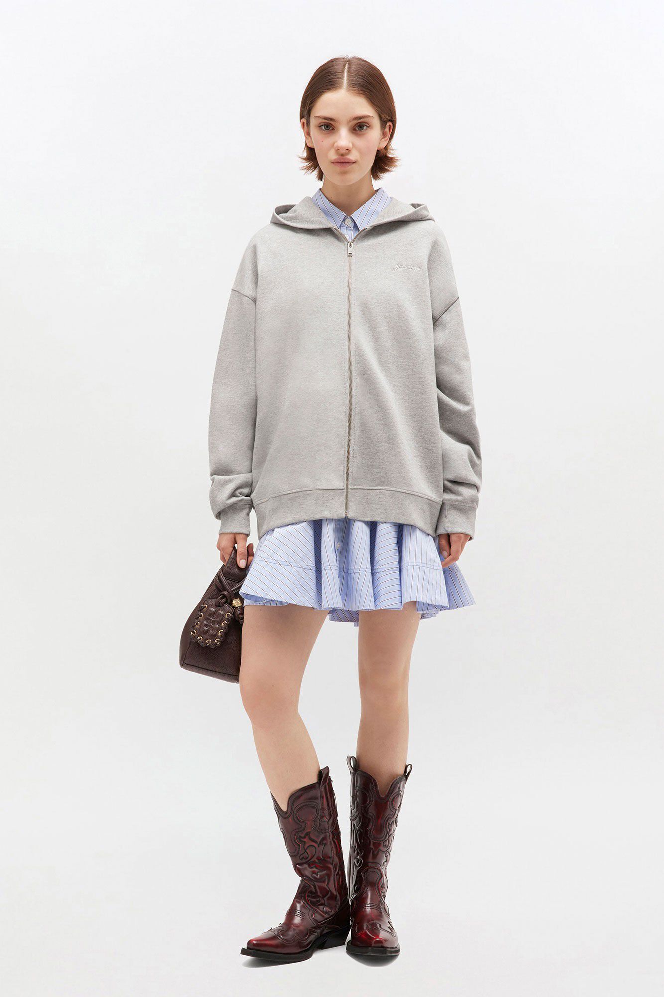 Isoli Teddy Oversized Zip Hoodie