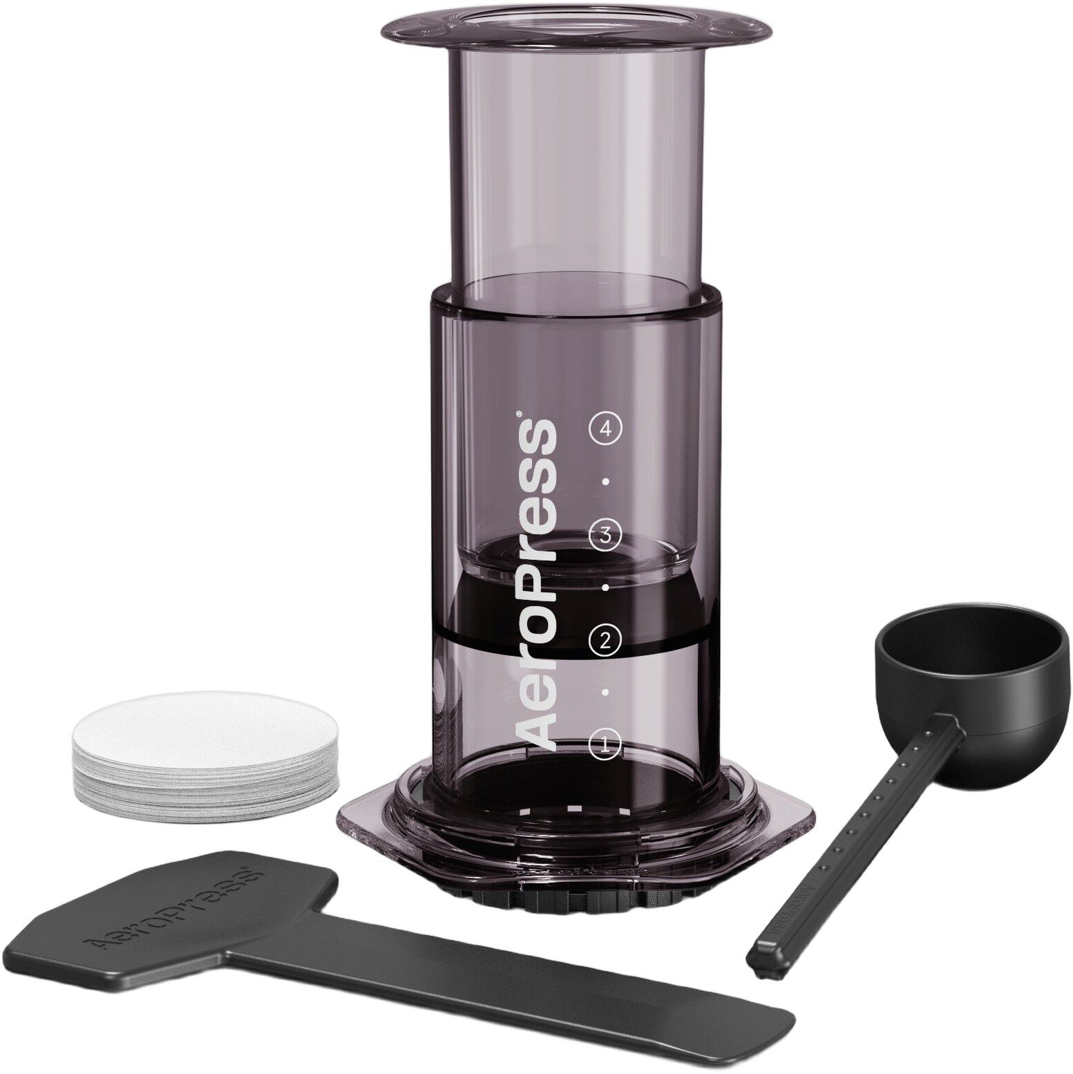 Aeropress Clear Colors Black Coffee Press