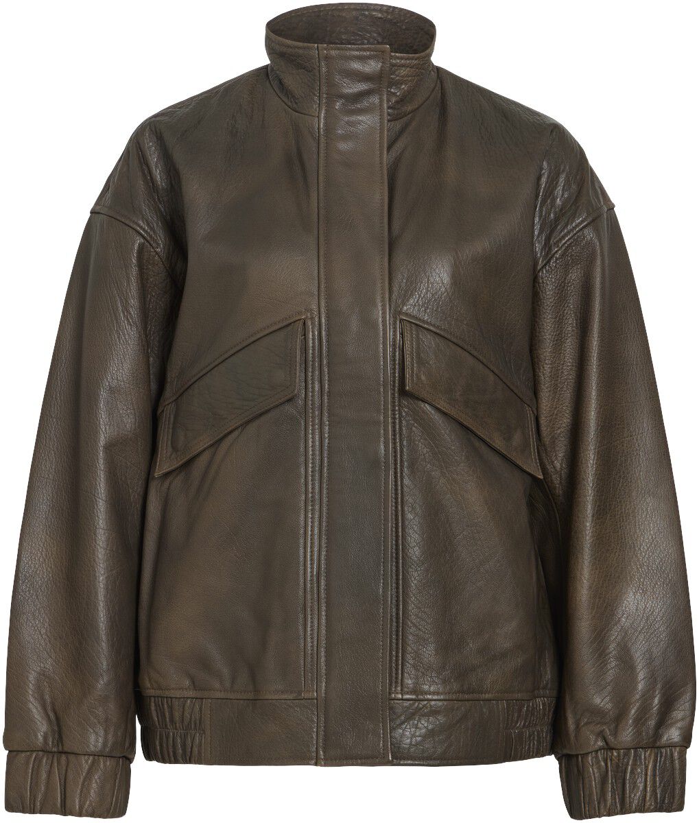 Rousimone L/S Oversized Leather Jacket/1