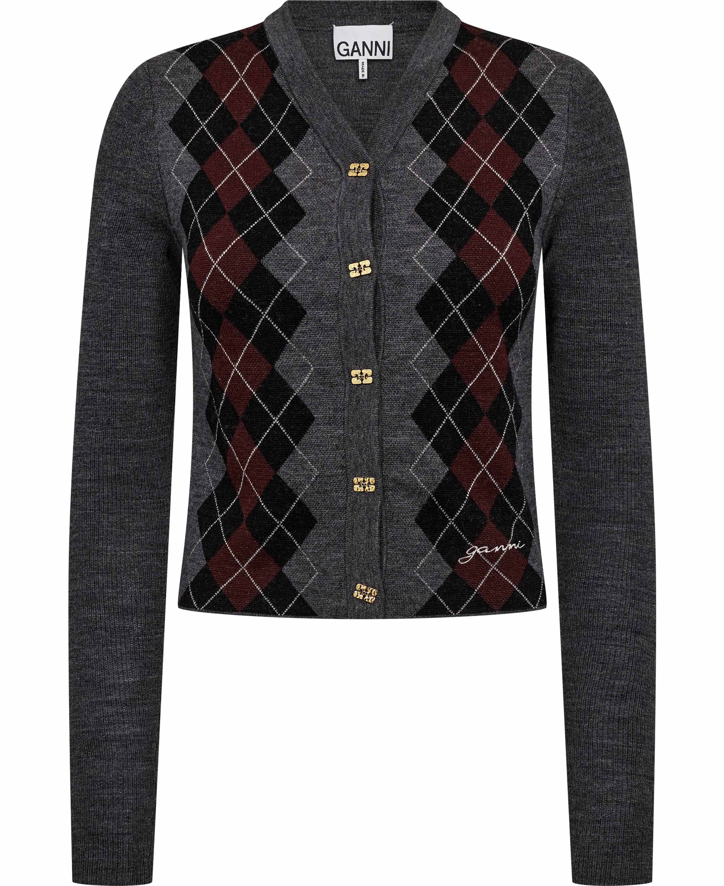 Fine Merino Jacquard Cardigan