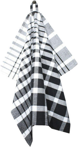 Tea Towels 50x70 cm ENZO - Check black