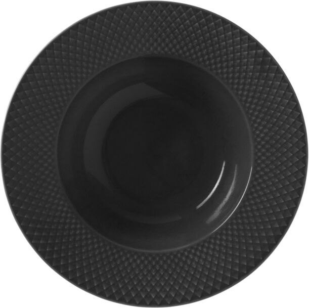 Rhombe Earth Dyb tallerken &Oslash;24. 5 cm slate