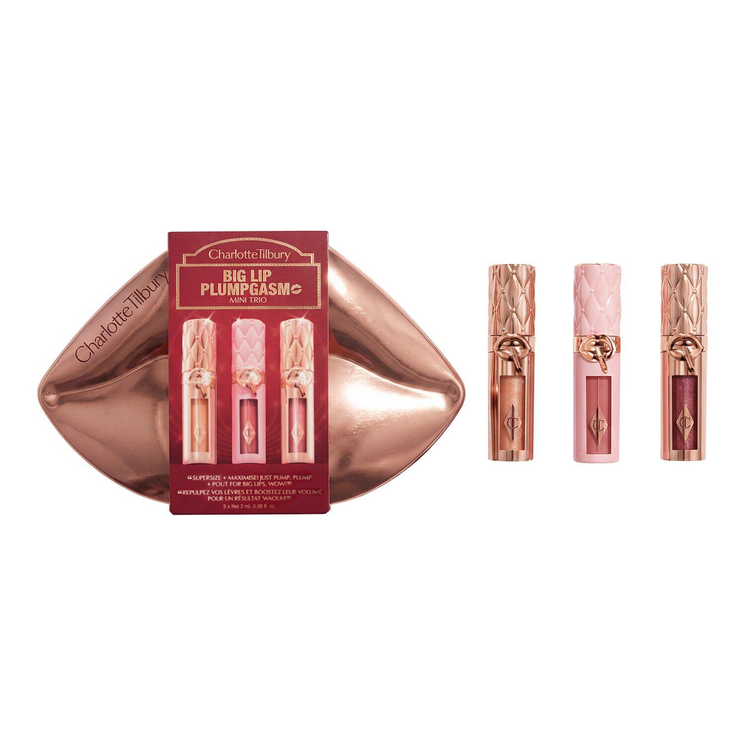 Big Lip Plumpgasm Mini Trio - Trio-gave&aelig;ske til l&aelig;ber