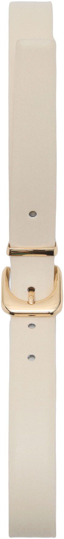 Leather effect belt with buckle