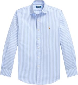 Custom Fit Striped Stretch Oxford Shirt