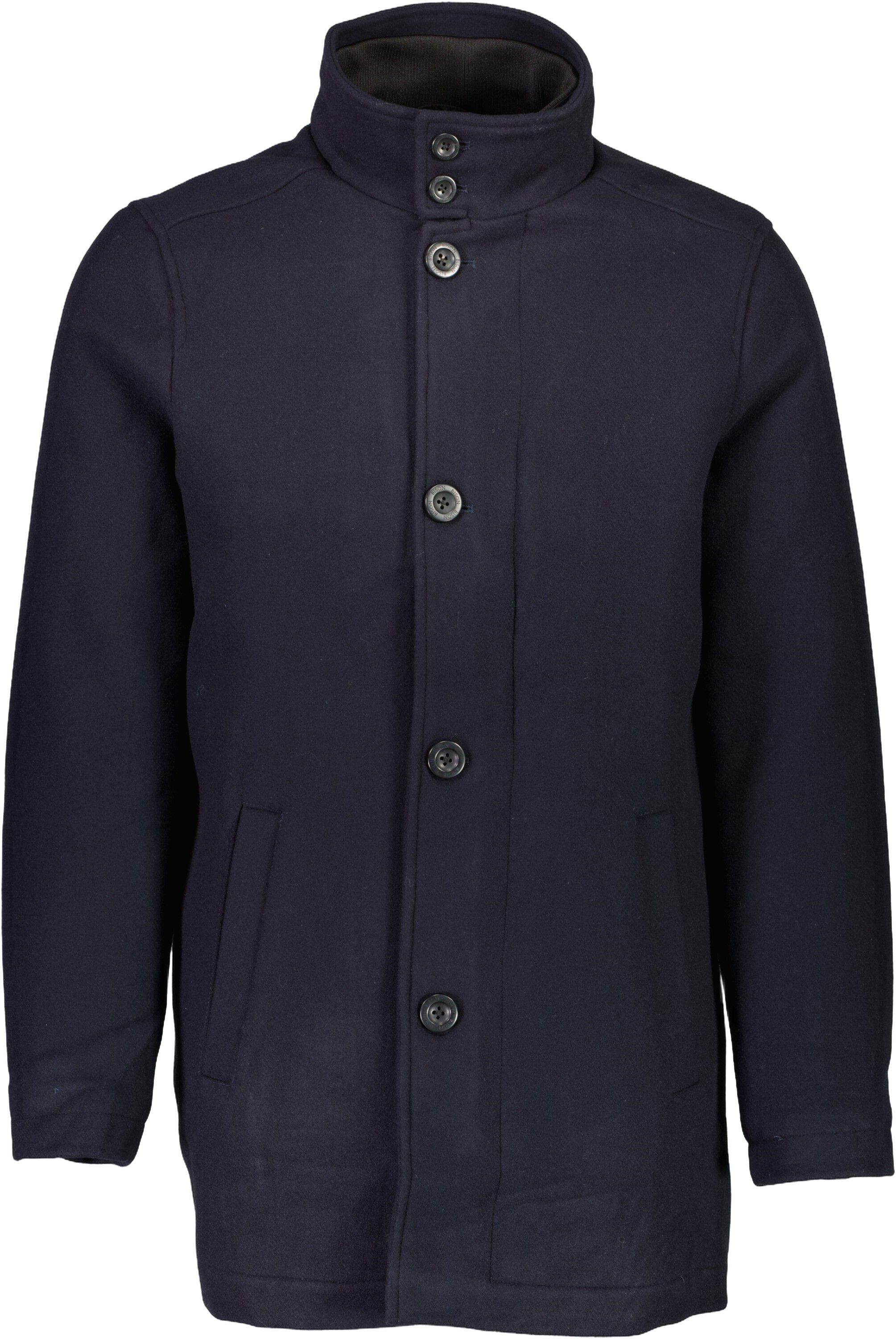 Relaxed-fit wool car coat