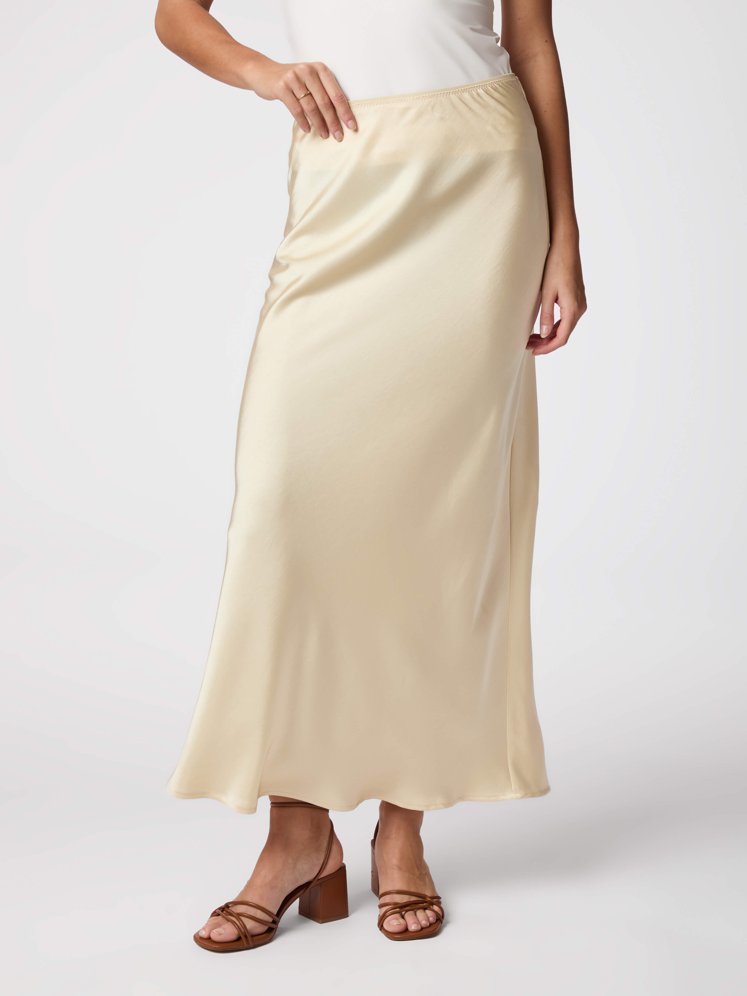 Vicky Heavy Sateen Skirt