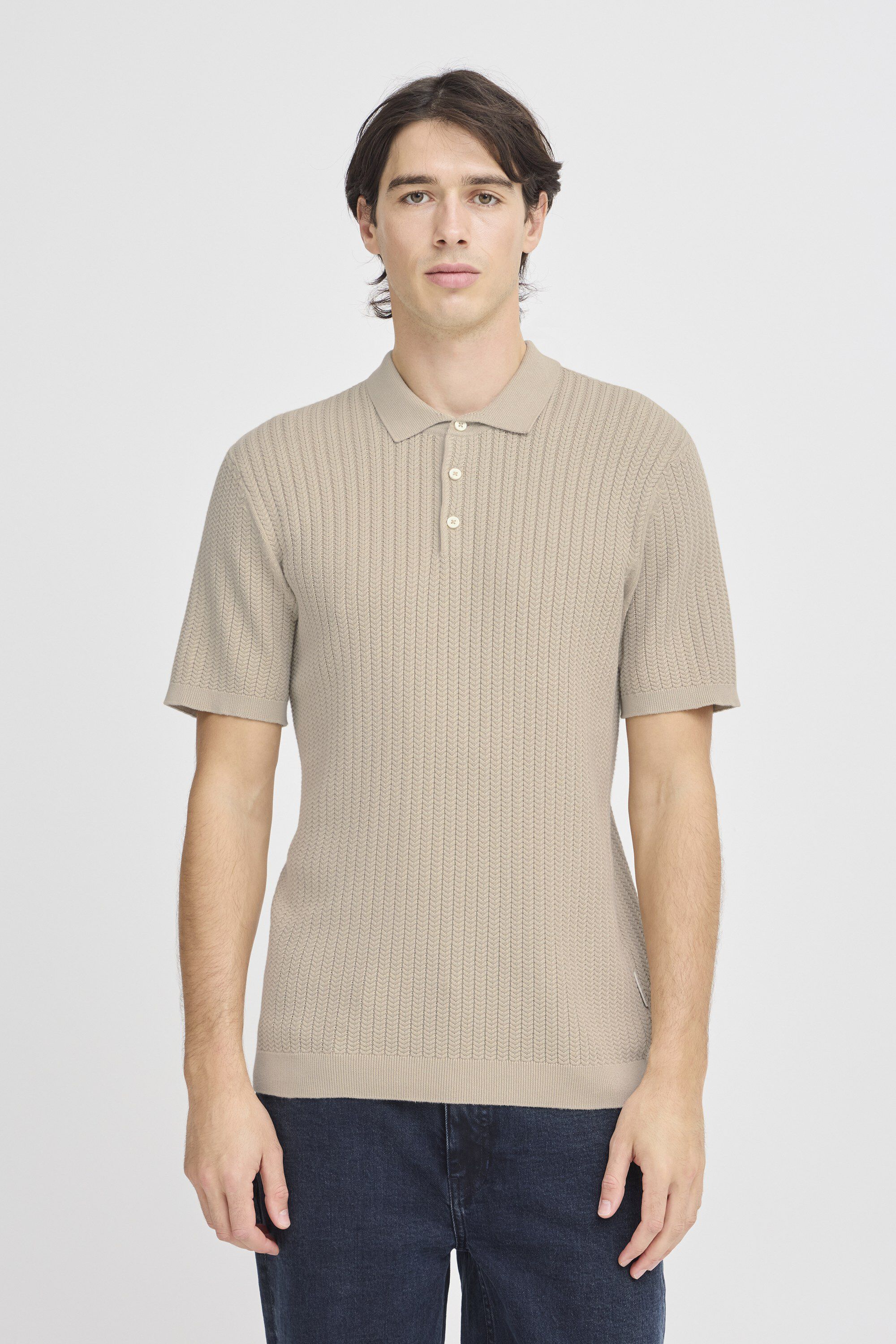 CFKARL structured knit polo