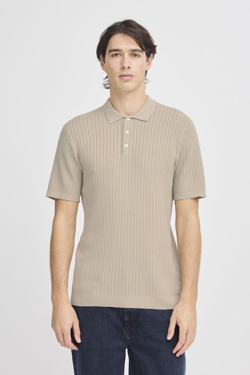 Cfkarl Structured Knit Polo