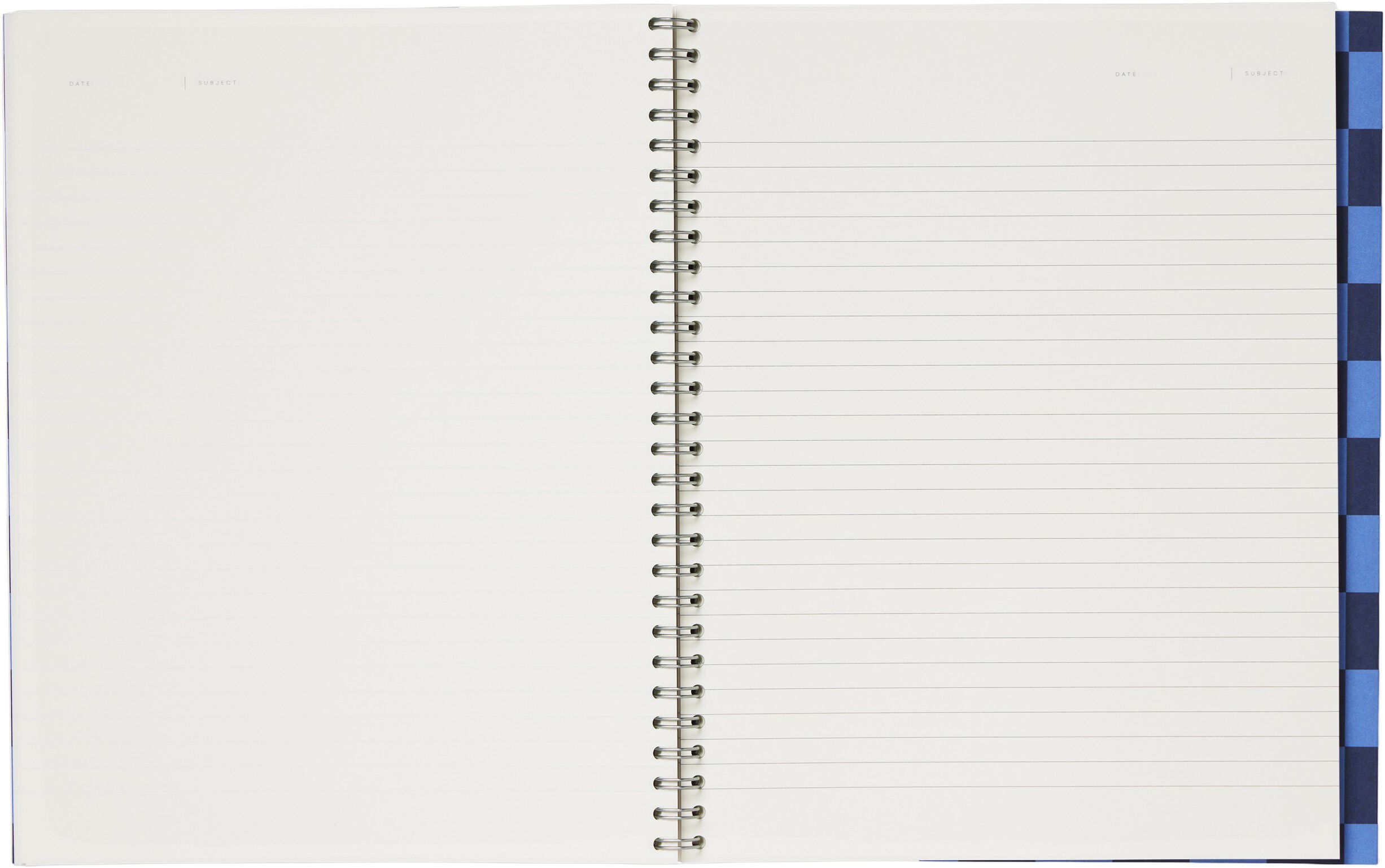NELA notebook - Large, Blue check
