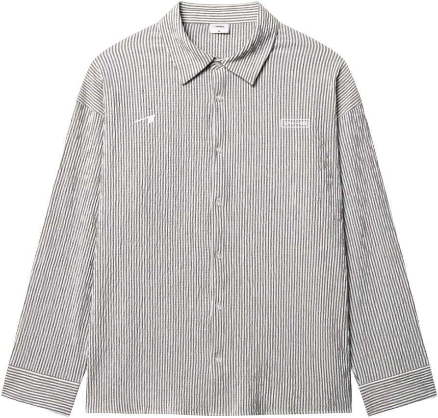 ARKK Logo Seersucker Shirt Vintage Green