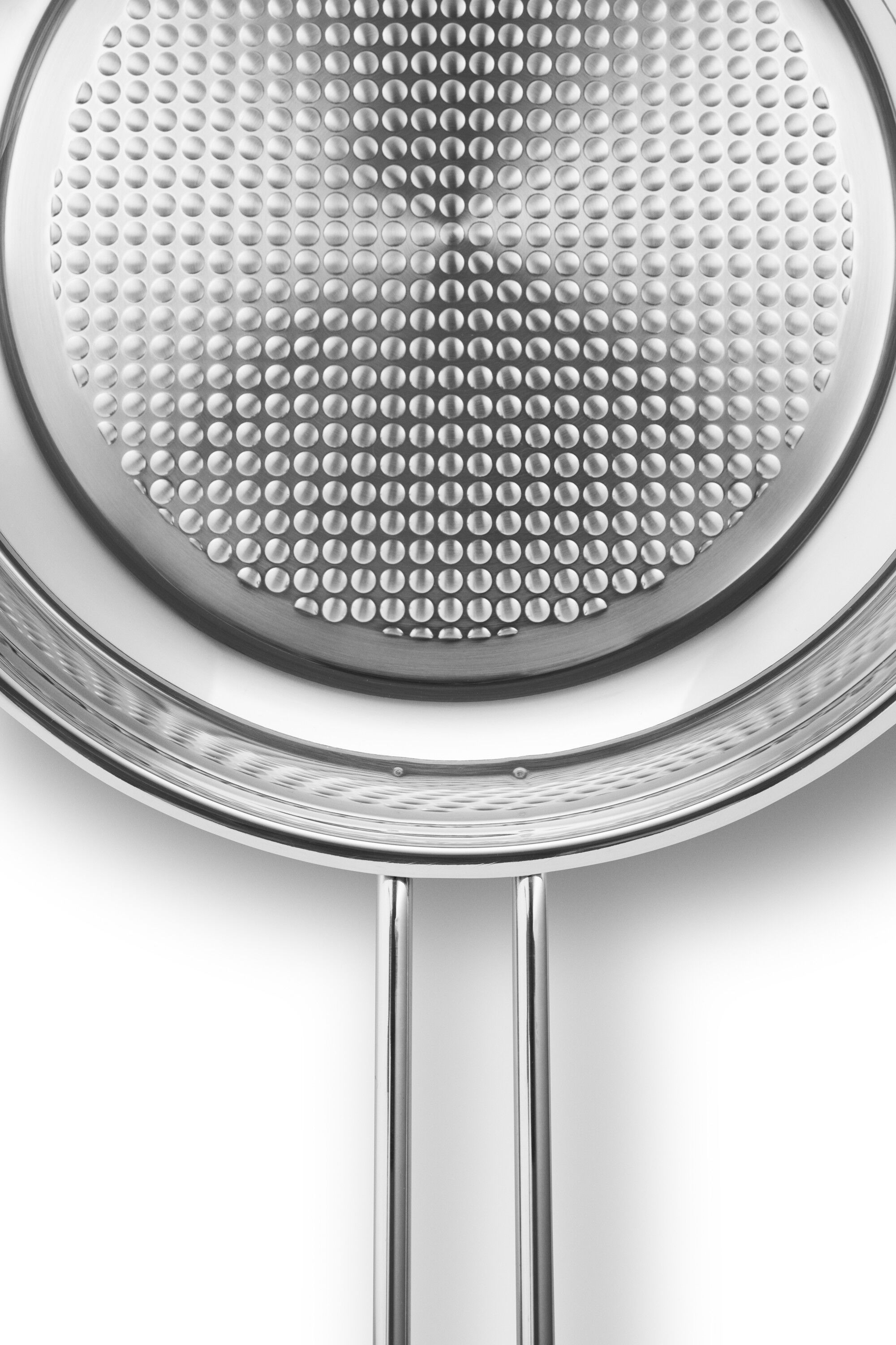 Stainless Steel Stegepande 2 stk. s&aelig;t 24 & 28 cm Honeycomb