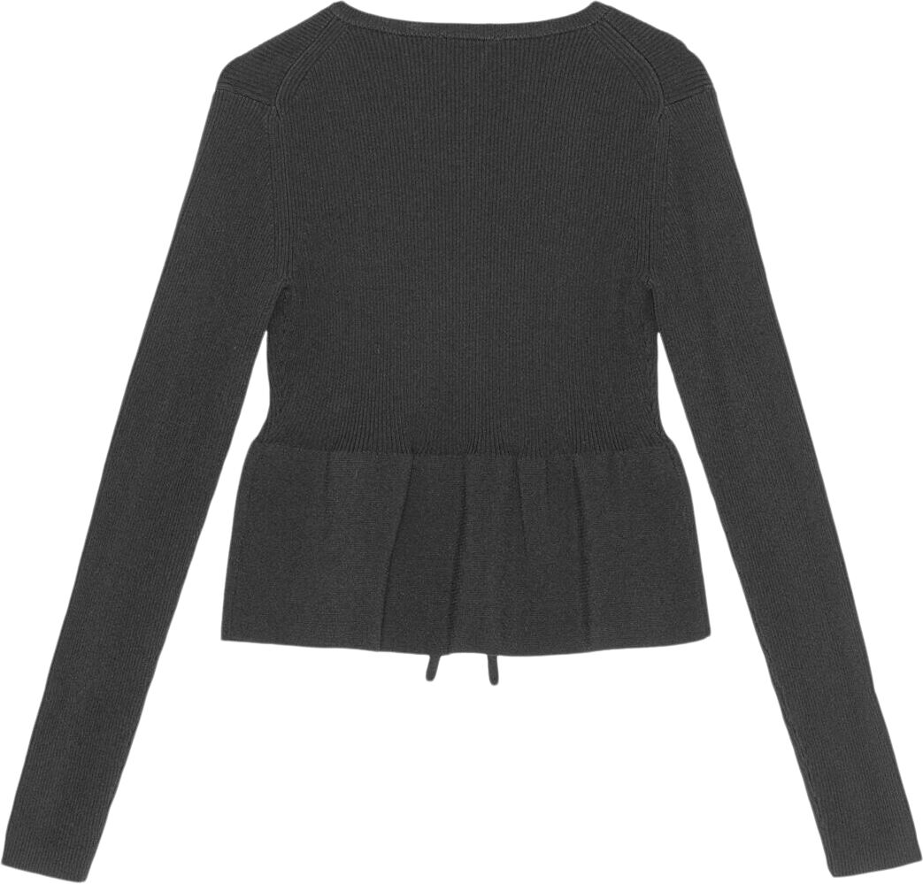 Melange Rib Knit Cardigan