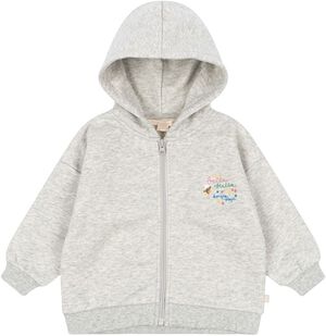 LOU SEQUIN SWEAT ZIP HOOD GOTS
