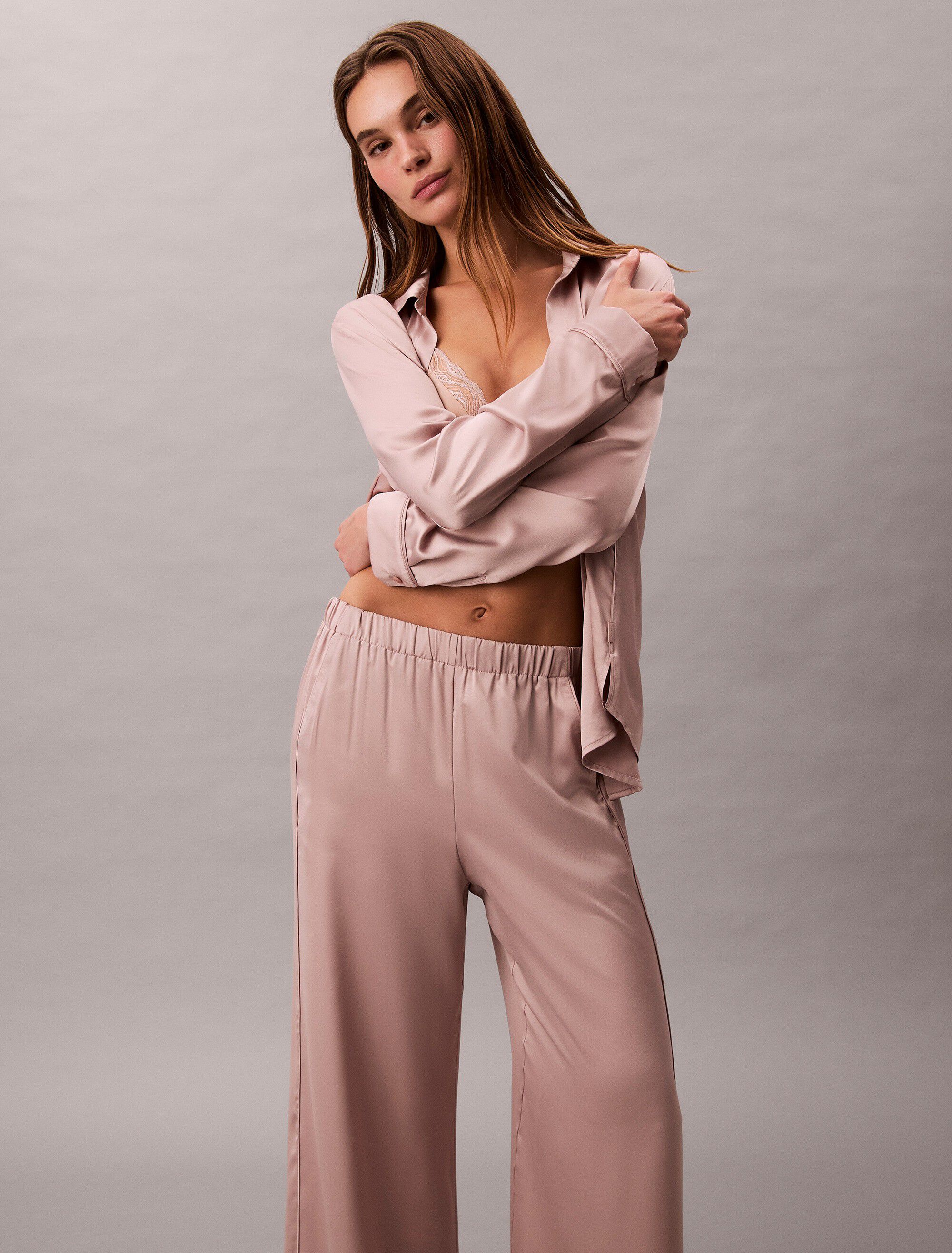 SENSUAL SATIN LOGO PANT