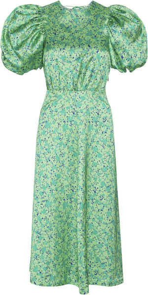 Midi Puff Sleeve Dress