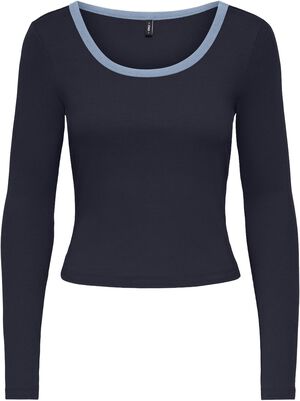 ONLVAL L/S CONTRAST TOP JRS