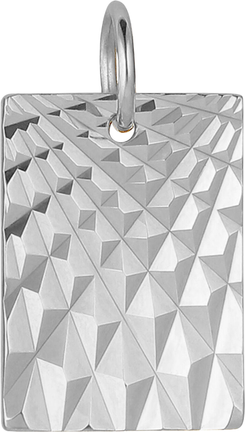 Reflection Square pendant, sterling silver