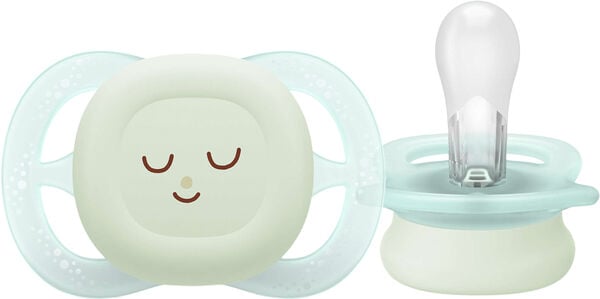 Philips Avent Soother ultra start Nighttime - Pakke med 2 -