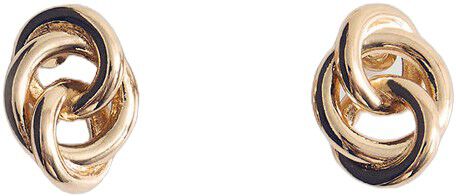 Intertwined hoop earrings