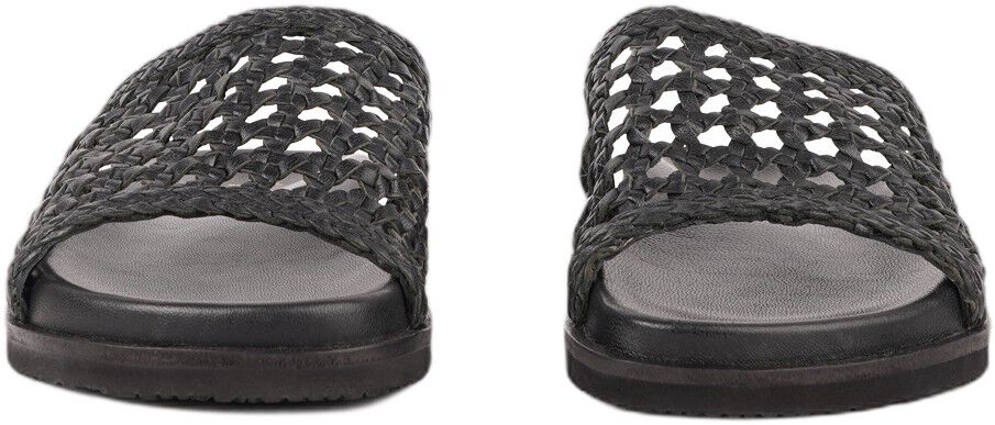 POSITANO - WOVEN LEATHER SLIDE