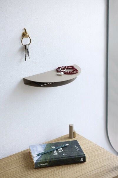 Half Moon Shelf: Warm Grey: Small