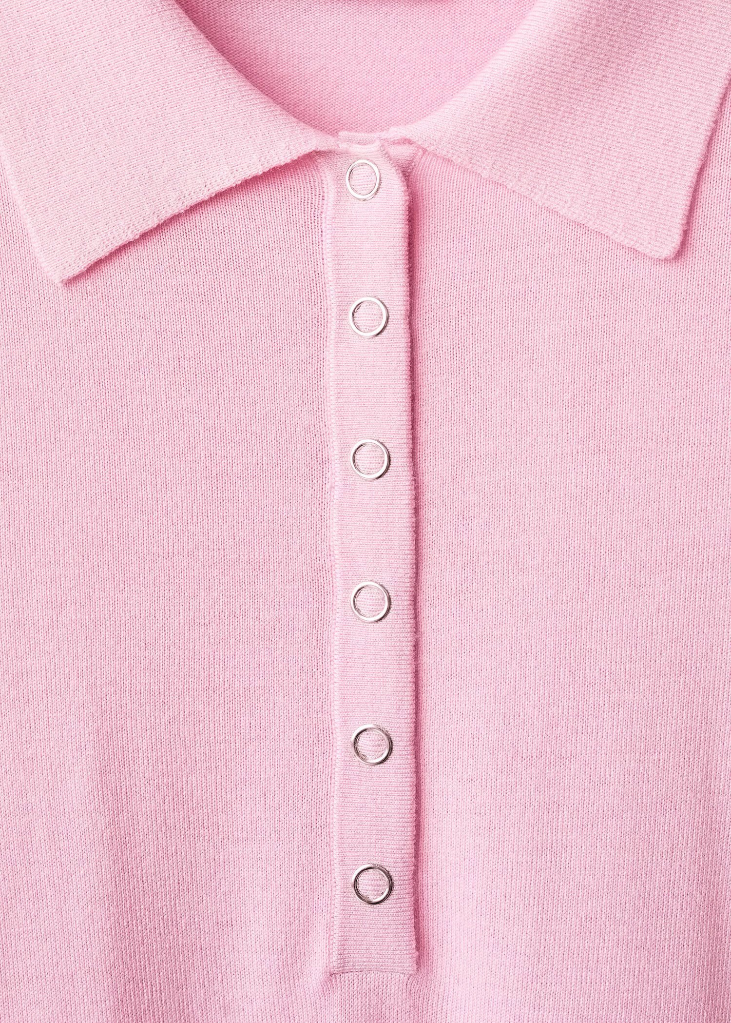 Long-sleeved polo-neck sweater