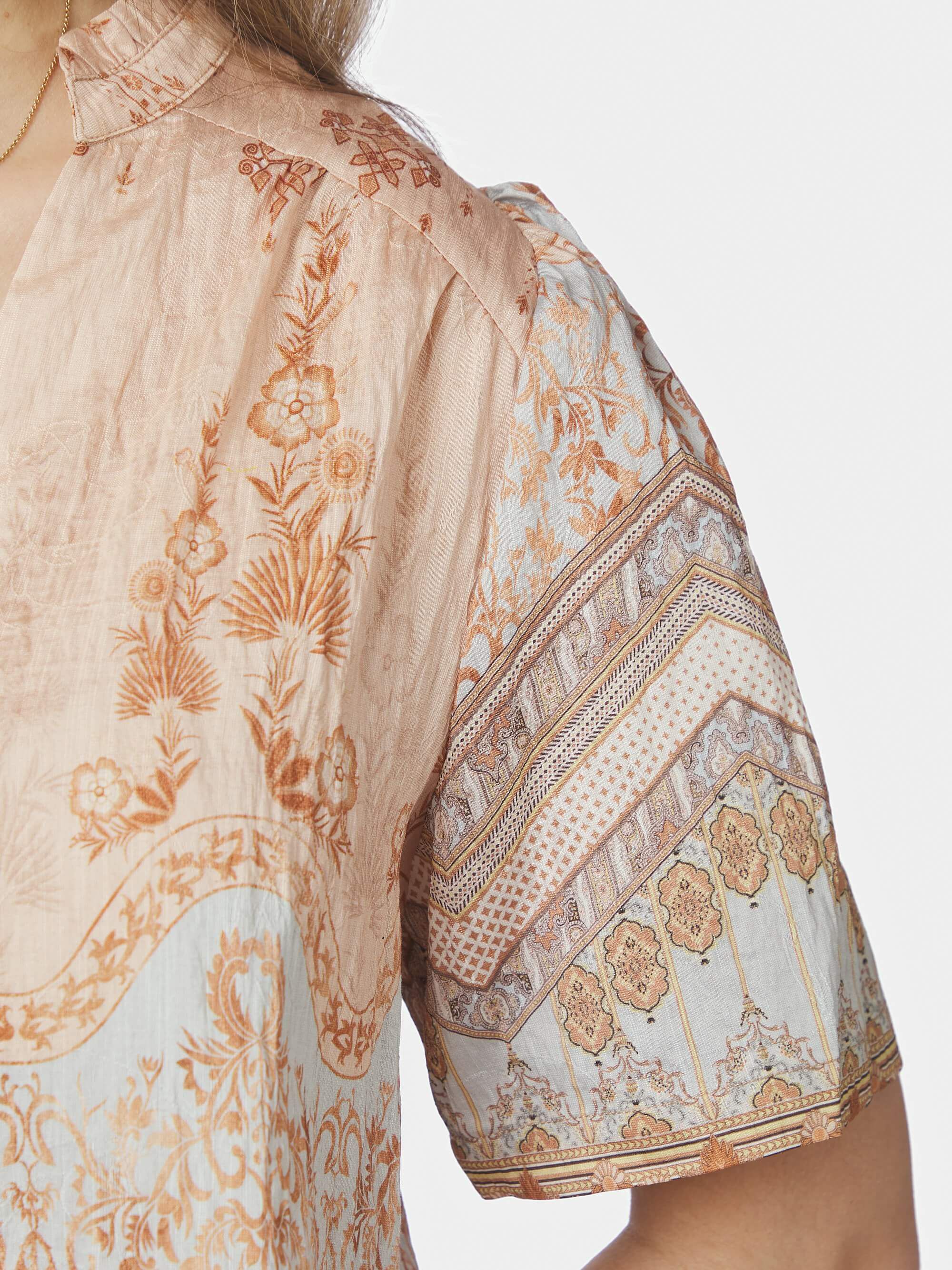 Torana Flower Border Blouse