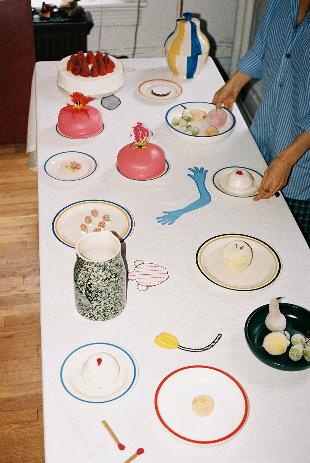 Sobremesa Plate-24,5 Set of 2-Green